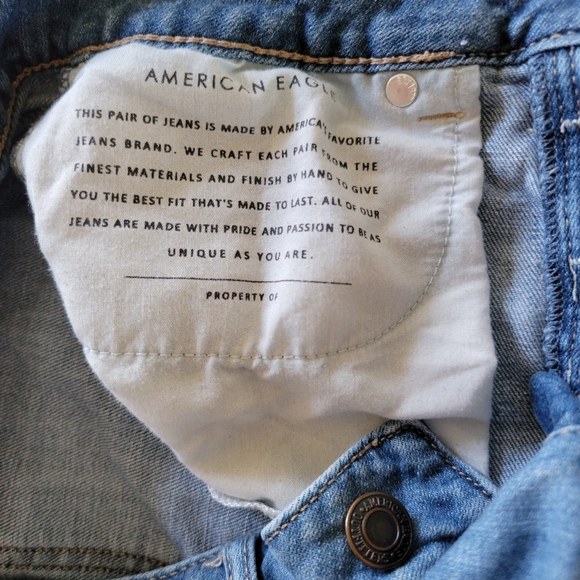 American Eagle Super Hi-Rise Jeggings Button Fly, Size 4 - Picture 7 of 8
